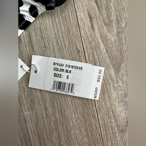 NWT Trina Turk Women’s Onyx Ikat Scarf Tankini Top - Size 6 - Picture 5 of 9